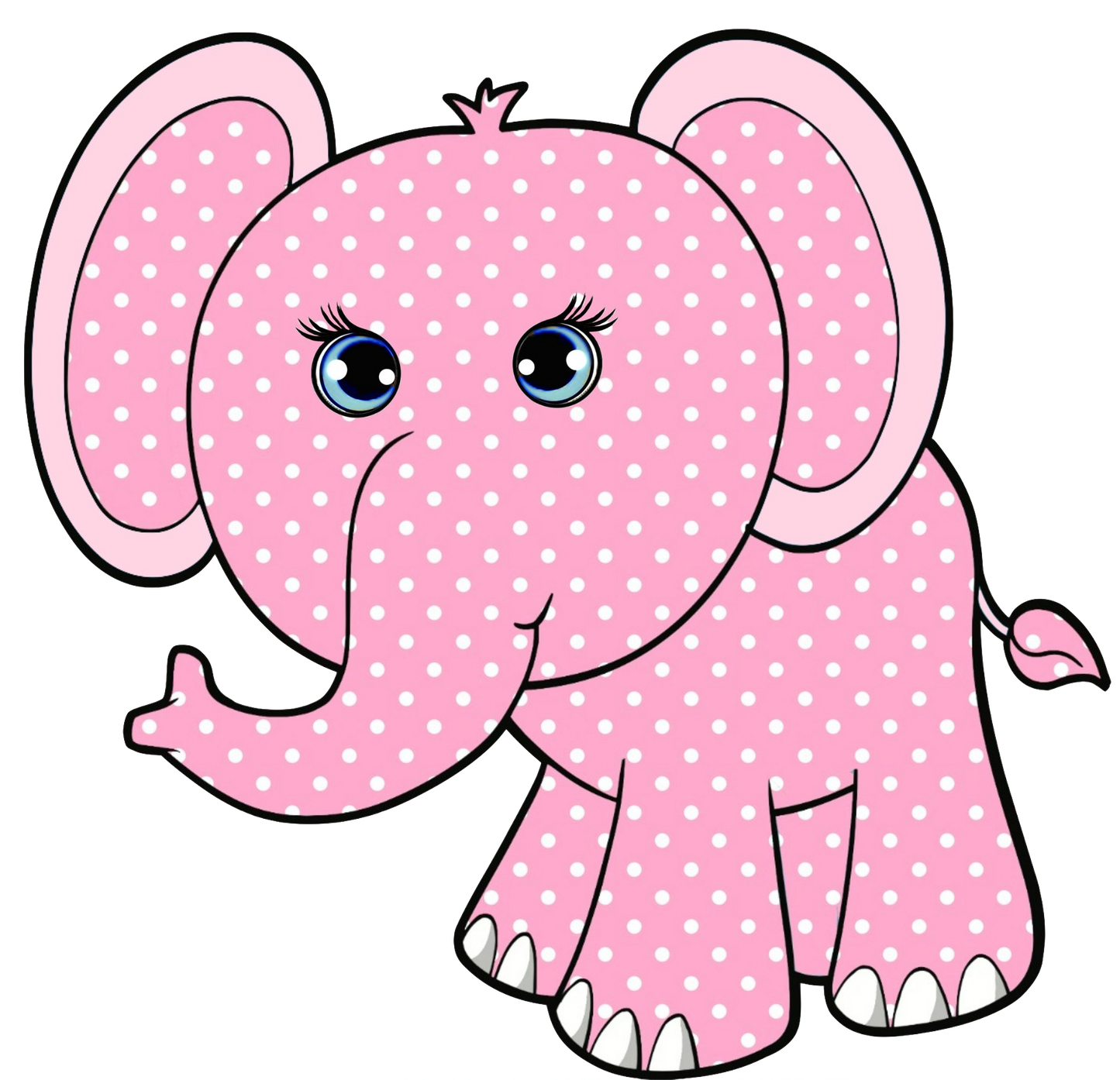 Pink Polkadot Elephant