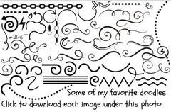 Doodles - "My Favorite Black Doodle Elements #1"