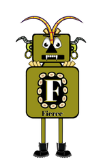 Fierce - Green Horned Monster or Robot