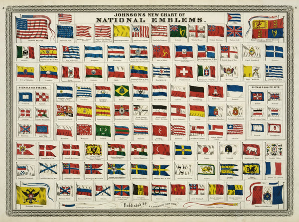 Vintage Flags Chart - Ephemera