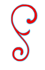 Red Flourish Bundle - 6 different outline colors