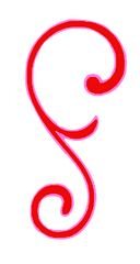 Red Flourish Bundle - 6 different outline colors