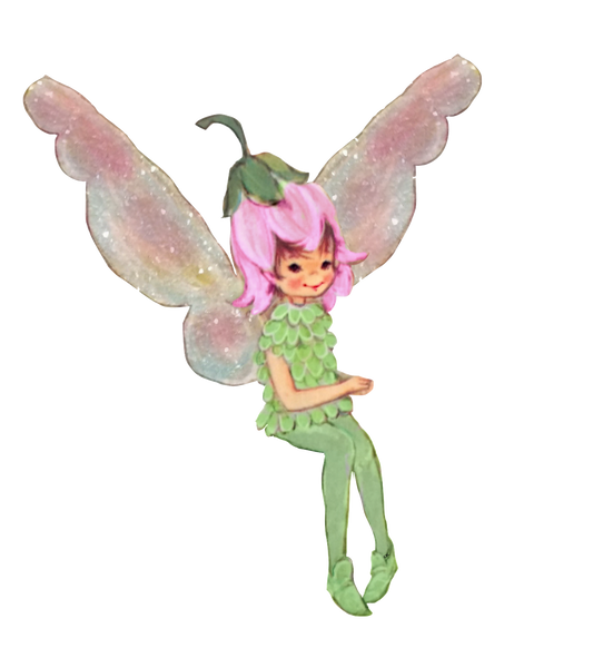 Flower Fairy with Glitter Wings
