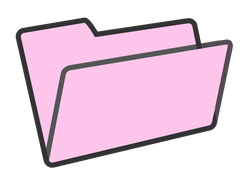 7 Pastel File Folders Bundle - 7 Pretty Colors - 7 images