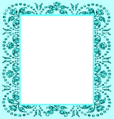 Small Jeweled Scrapbook Window Frames - 5 colors