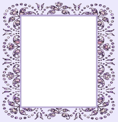 Small Jeweled Scrapbook Window Frames - 5 colors