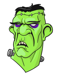 Scary Frankenstein Monster Head
