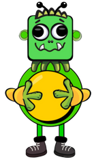 Frankie- Green Frankenstein Boy Monster or Robot