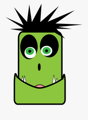 Funny Frankenstein Monster Head