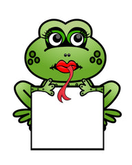 Frog Sign Print #2