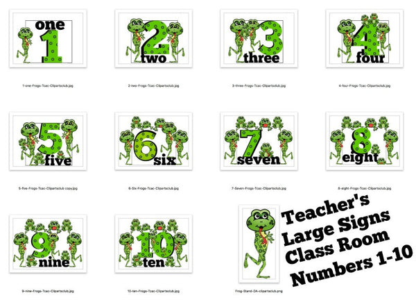 Teachers Classroom Kit - Teaching Number 1-10 Frogs