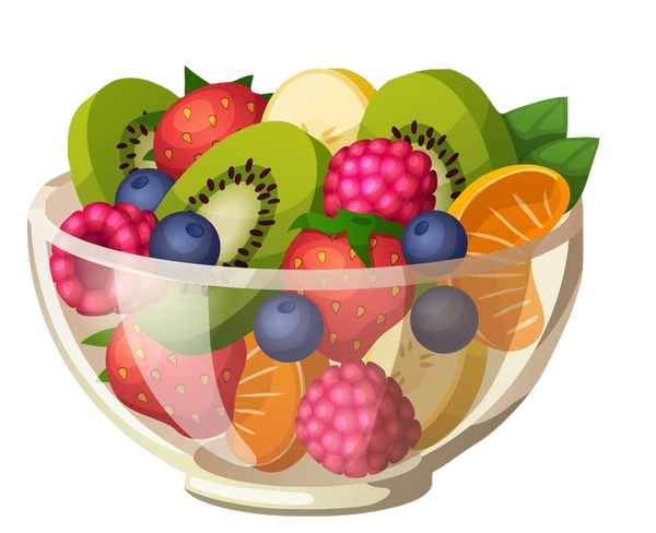 Glass Bowl Of Fruit