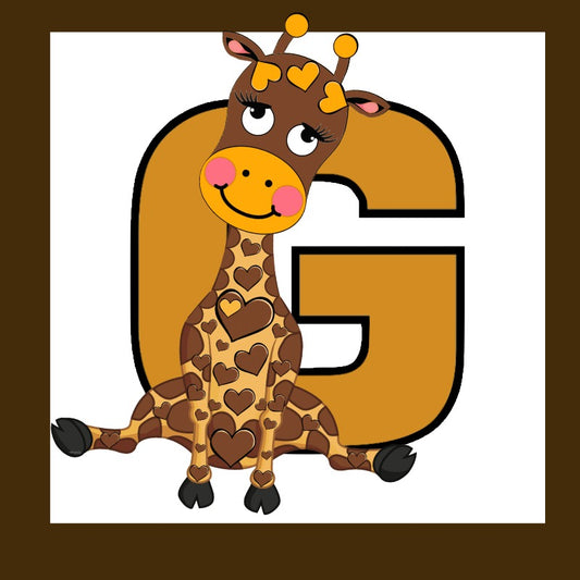 G - Giraffe - alphabet Square