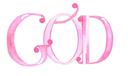 God  - Watercolor Pink