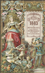1883 Almanac - German Almanach - 8x10 Print & Ephemera
