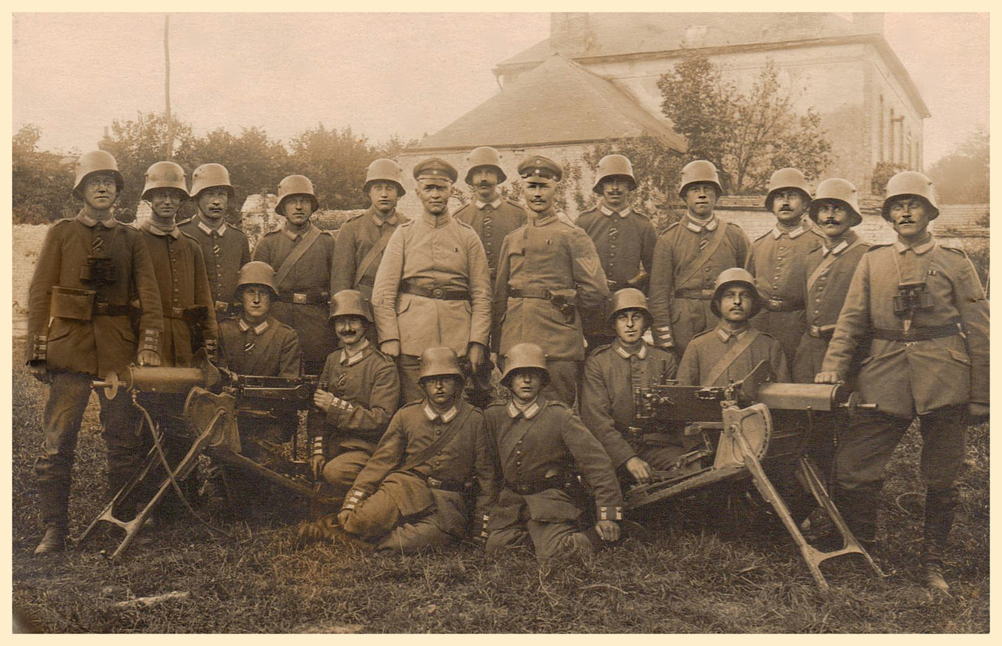 German War Soldiers in a Group - Vintage Photo