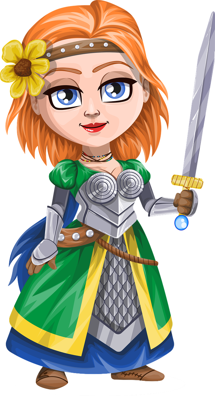 Warrior Princess Girl With Sword
