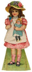 Vintage Paper Doll with Dolly