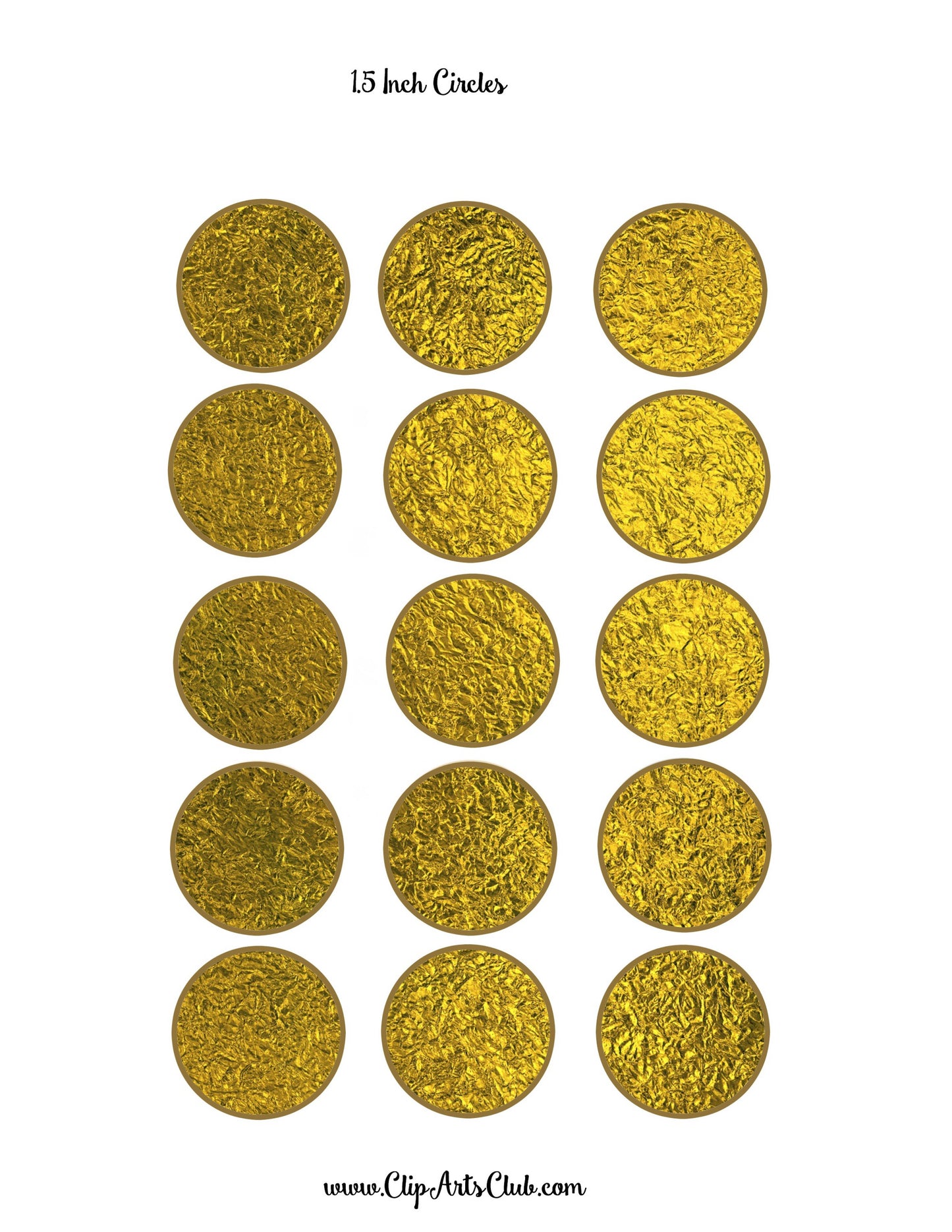 Gold Crackle Foil Collage Sheet for Stickers, labels, Tags, Party Decoration