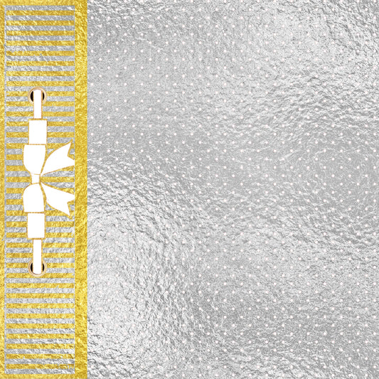 Gold & Silver Foil Album Cover 12x12
