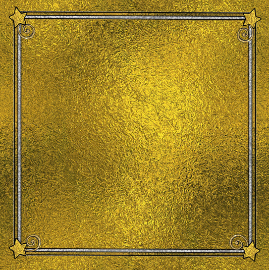 Shiny Gold Foil &  Gold Stars 12x12 Background - Cover or Page