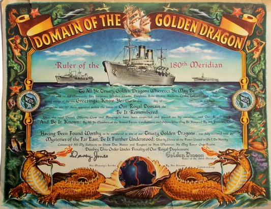 Golden Dragon Certificate