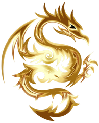 Gold Dragon Emblem Symbol