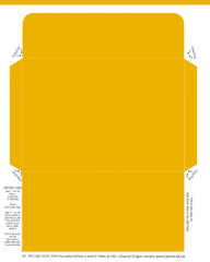 Golden Rod Yellow Gold Envelope Fits My Regular Greeting Cards 4X6 Envelope - DIY Printable