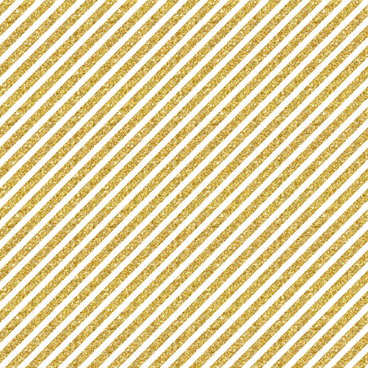 Gold Shiny Glitter Lines on White 12X12 Glitter Background