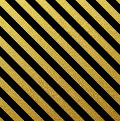 Gold Shiny Foil Lines on Black 12X12 Background