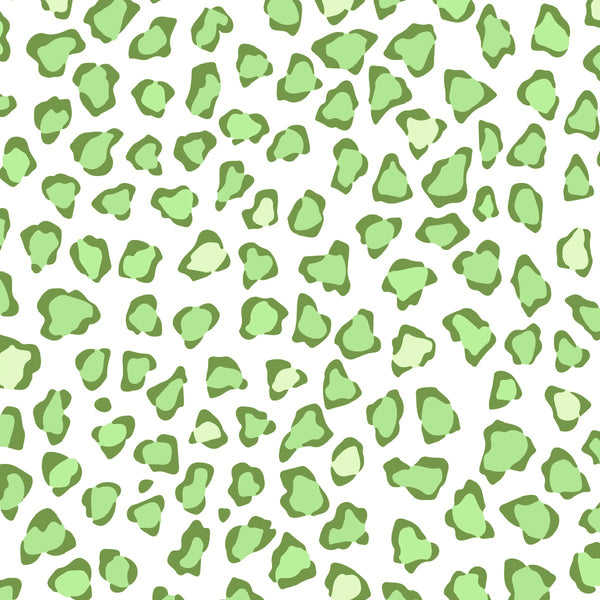 Green Leopard Print 12X12 Background