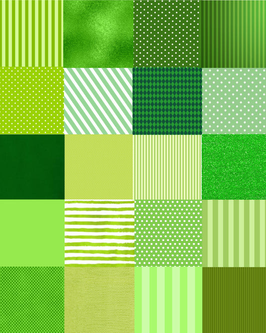 Green Scraps - 8.5x11 Background Paper