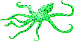 Green Spotted Octopus