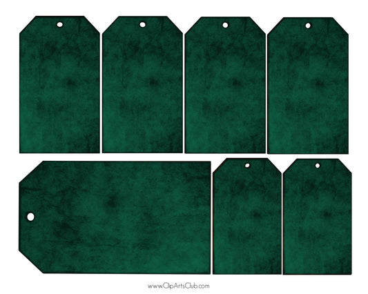 Green Blank Grunge Tag set, bundle, Collage Sheet Printable- Prim, Primitive, Antique, Vintage