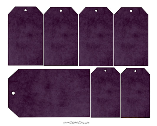 Purple Blank Grunge Tag set, bundle, Collage Sheet Printable- Prim, Primitive