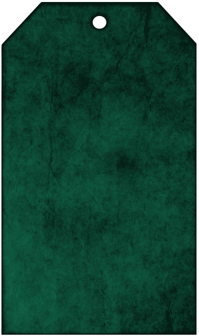 Green Blank Grunge Tag - Prim, Primitive
