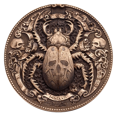 Grunge Steampunk Funky Beetle Coin #8 fun elements for altering your art