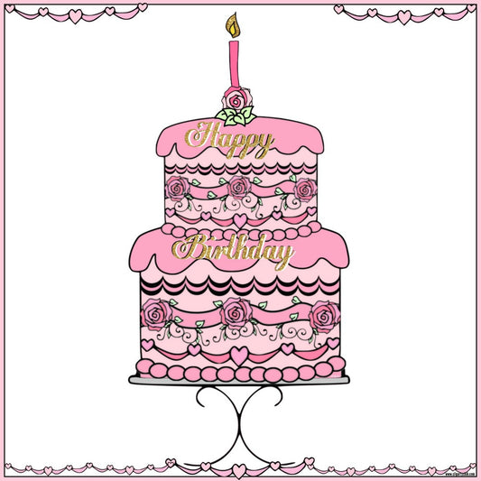 Facebook Greeting - Happy Birthday Cake