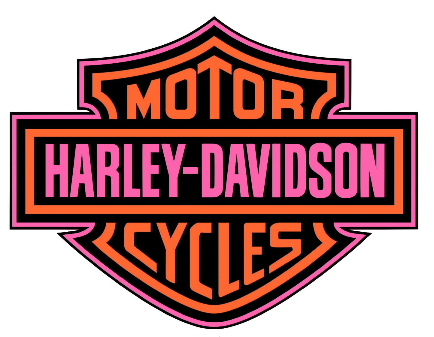 Harley Davidson Clip Art -Seven different Colors