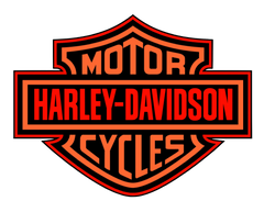 Harley Davidson Clip Art -Seven different Colors