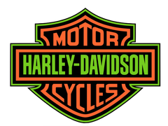 Harley Davidson Clip Art -Seven different Colors