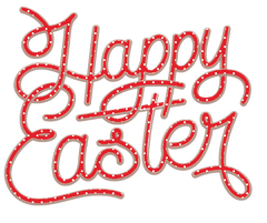 6 Happy Easter Words for signs & Easter Decorations - Glittery!