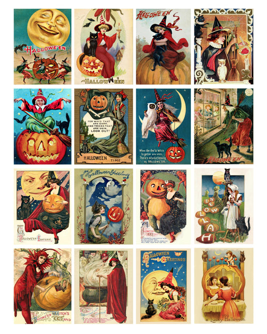 Halloween #1 Collage Sheet 8x10 Print