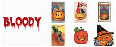 Halloween Bundle #2  Bloody scary Witches & Pumpkins
