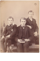 Brothers - Dreseed up Vintage Boys Antique Studio Photo