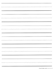 Handwriting - Learn to write blank printable #2 Daycare & Elementary School
