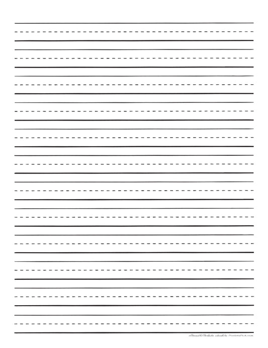 Handwriting - Learn to write blank printable #3 Daycare & Elementary School