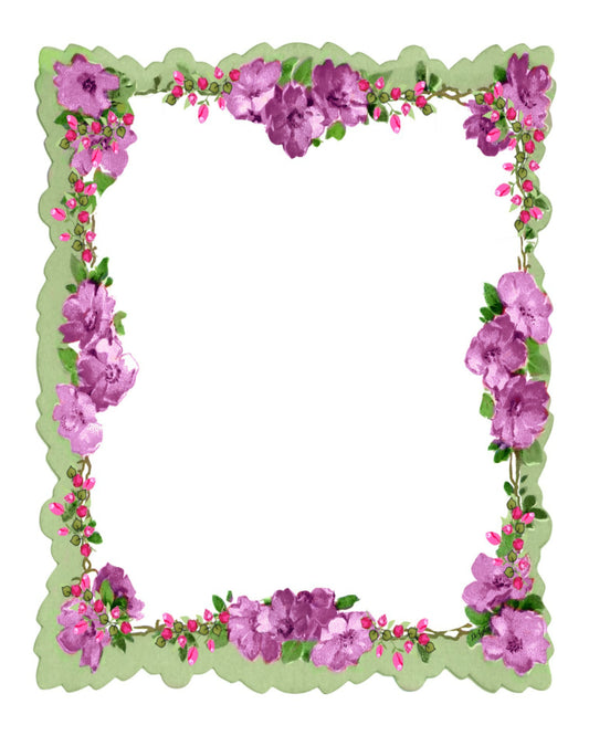 Beautiful Hanky Frame Background 8x10 - Lavender