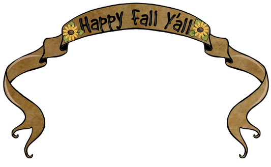 Happy Fall Y'all Primitive Banner