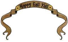 Happy Fall Y'all Primitive Banner